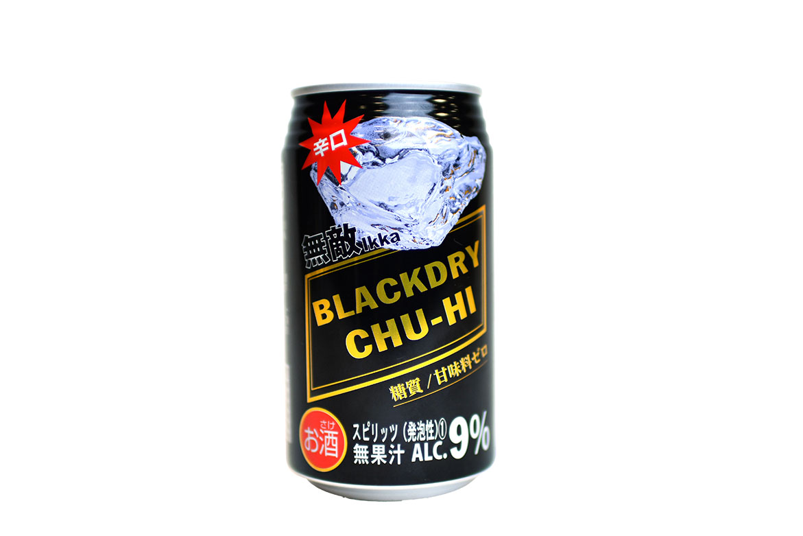 無敵ikka BLACKDRY CHU-HI　350ｍｌ　alc.9%