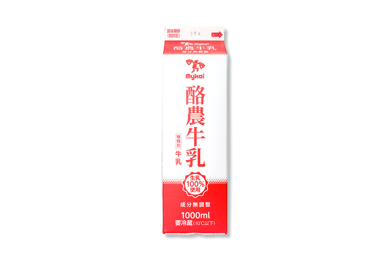 mykai マイカイ　酪農牛乳　1000ｍｌ