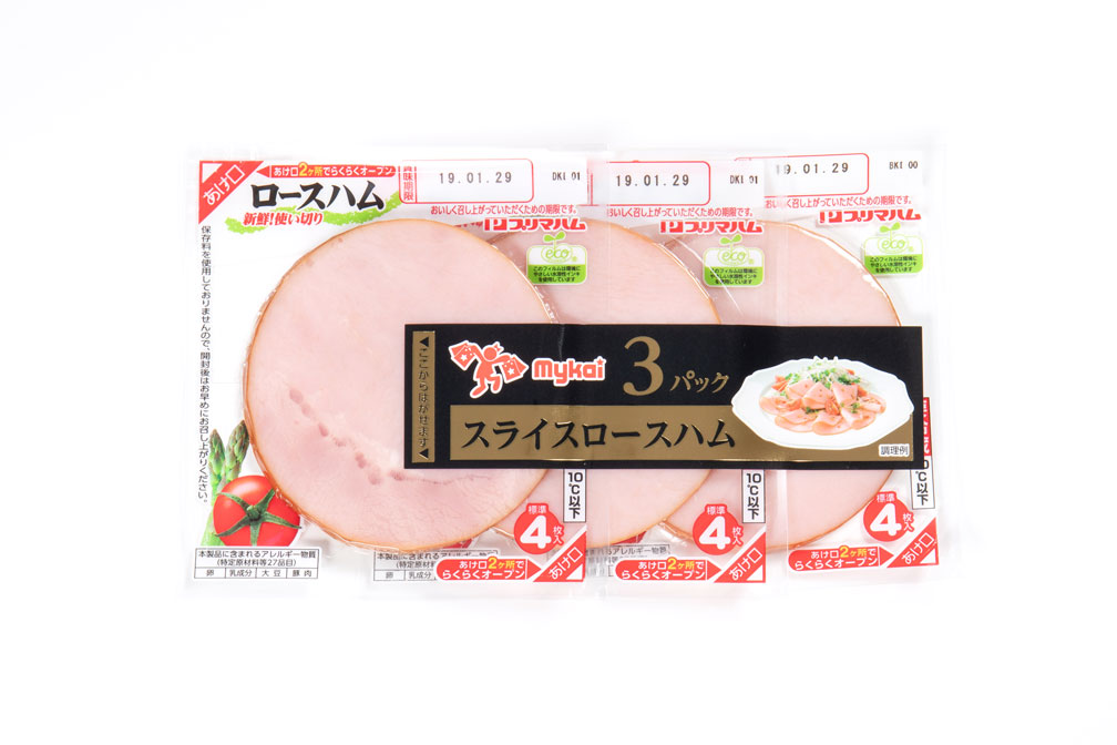 mykai マイカイ　スライスロースハム　40ｇ×3個