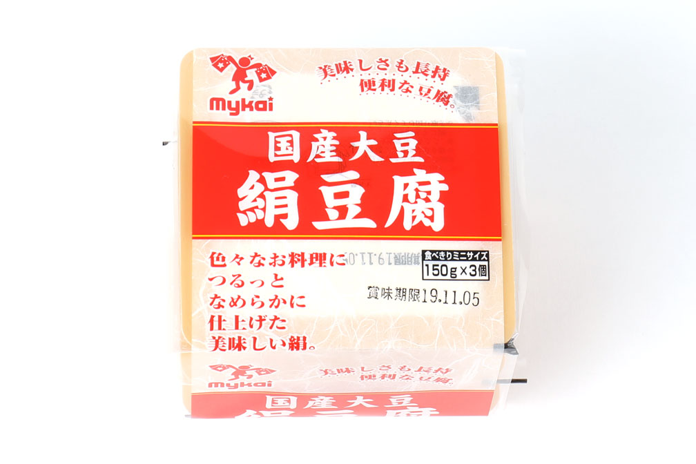mykai マイカイ　国産大豆　絹ごし豆腐　3P　150ｇ×3