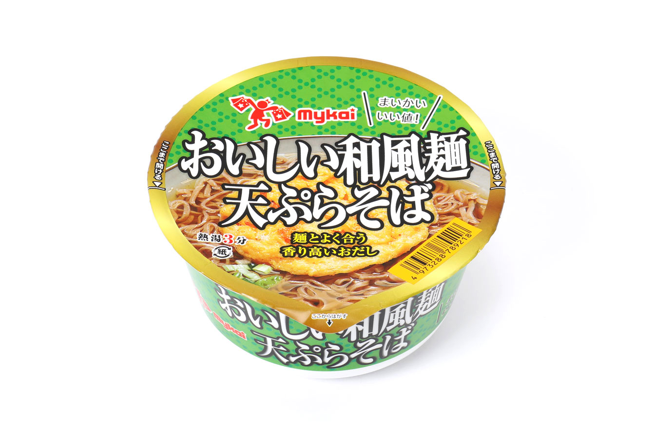 mykai マイカイ　おいしい和風麺　天ぷらそば　90ｇ